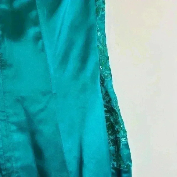 GUNNE SAX GREEN BLUE DRESS 9/10 - Picture 11 of 16